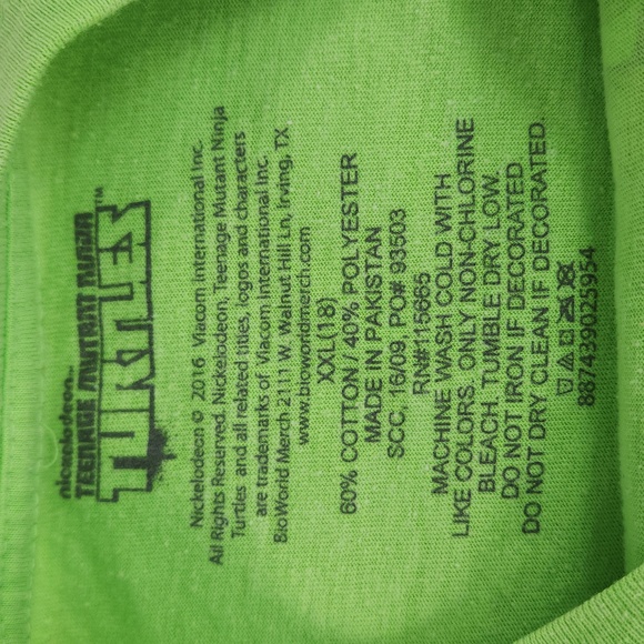 TEENAGE MUTANT NINJA TURTLES Tee, Kids XXL (18) - Picture 7 of 16